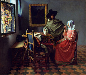 Herr und Dame beim Wein (Jan Vermeer)