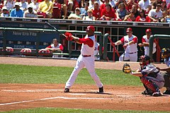 Ken Griffey Jr. played in his hometown of Cincinnati from 2000 to 2008. Ken Griffey Jr..jpg