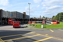 Buses, operated by Stagecoach, at Kilmarnock bus station Kilmarnock Bus Station.jpg