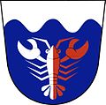 Wappen der Gemeinde Kostelany nad Moravou (Kostelan an der March) in Tschechien