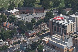 Aerial view of the Northwest Corridor and Lancaster General Health