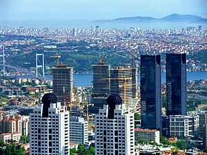 Quartier des affaires de Levent à Istanbul.