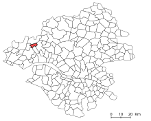 Situation de la commune de Sainte-Reine-de-Bretagne dans le département de la Loire-Atlantique.