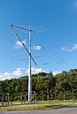 Rövidhullámú antenna a Varberg Rádióállomás mellett, Svédországban