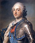 Maurice Quentin de La Tour, bravurozni pastelni portret Ludvika XV., 1748
