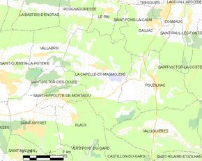 Poziția localității La Capelle-et-Masmolène