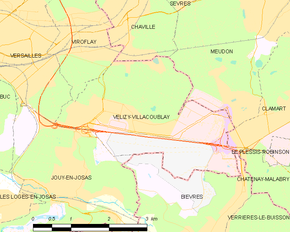 Poziția localității Vélizy-Villacoublay