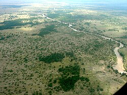 Панарама ракі Мара на тэрыторыі Кеніі