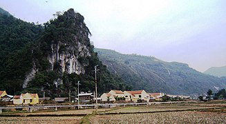 Khu tái định cư thủy điện Tuyên Quang ở bản Nà Sài, xã Minh Ngọc, Bắc Mê.