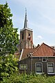 Zicht op de kerk