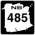 Route 485 marker