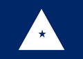 Bendera pangkat rear admiral (lower half) NOAA Commissioned Officer Corps