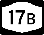 Straßenschild der New York State Route 17B