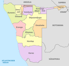 Provinzen Namibia