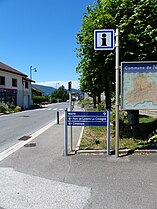 CE3a à côté du plan de la commune de Nangy, Haute-Savoie.