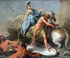 ノエル・アレ『アテナとポセイドンの競争』（1748年） ルーヴル美術館所蔵