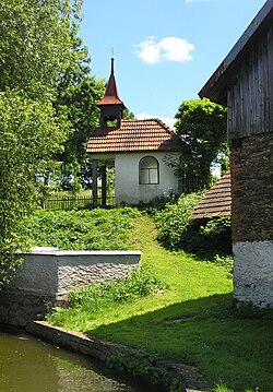 Obecní kaple v Těškovicích v onšovské farnosti.