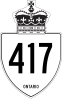 Highway 417 shield