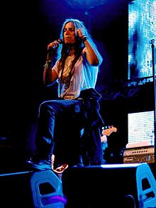 Smith performing at Primavera Sound Festival in Barcelona, in June 2007 Patti Smith performing at Primavera Sound Festival, Barcelona.jpg