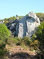 Plougastel-Daoulas : un des rochers dominant l'Élorn.