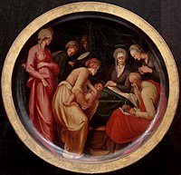 Pontormo, verso c. 1526, Birth of John the Baptist