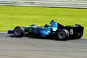 Barrichello driving the RA107 at the 2007 British Grand Prix.