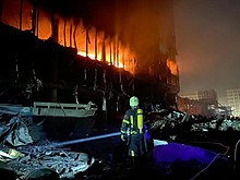 Shopping center in Kyiv (Podilskyi District) after shelling on 20 March 2022 (02).jpg