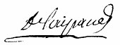 signature de Paul de Nollet de Laipaud