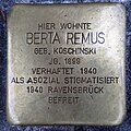 Stolperstein für Berta Remus geb. Koschinski