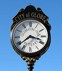 Street clock in Globe, Arizona, USA av Bernard Gagnon