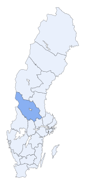 موقعیت شهرستان دالارنا در سوئد