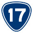 Provincial Highway 17 shield}}