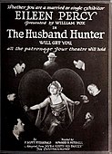 Poster for the 1920 silent film The Husband Hunter