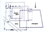 Grundplan över klostret och kyrkogården
