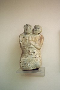 Estatueta de marbre, deesses bessones. Çatal Höyük.
