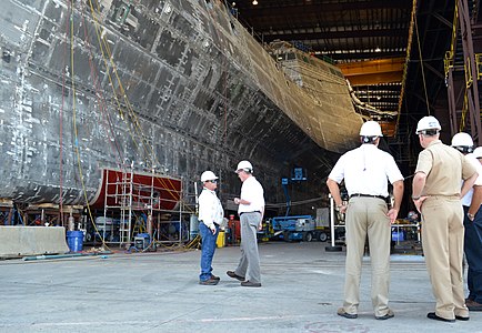 Корпус USS Coronado (LCS-4) на верфи Austal USA в г. Мобил, 2011 год