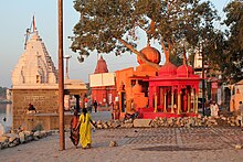 Ujjain, Ram Ghat, home to Brahmagupta and Bhaskaracharya Ujjain, Ram Ghat (9840921865).jpg