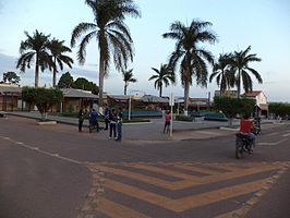 Het plein Praça da Luz in Ulianópolis