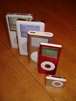 A stack of the iPods I now own... included are...