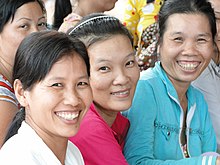 Members of Vietnam Women's Union attending a Disaster Preparedness workshop in Can Thao district, southern Vietnam Vietnamese women in canthao district.jpg