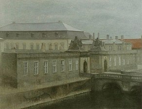 Vue du vieux château de Christiansborg, 1907, Copenhague, Statens Museum for Kunst.