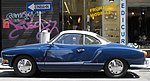 A Volkswagen 1500 in Vienna, side view. This is an old photo.