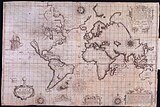 Wright-Moxon版世界地圖，1657