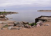 Pantai Teluk Finlandia di Zelenogorsk