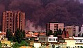 Нато бомбардовање СР Југославија 1999. године. Нато бомбе свакодневно су погађале Рафинерију нафте Нови Сад и изазивале еколошку катастрофу