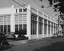 The first IBM plant in California, established in San Jose in 1943 1st IBM Plant in Silicon Valley (16th & St. John in San Jose).jpg