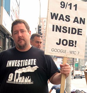 9/11 Truth Movement demonstrator, Los Angeles.