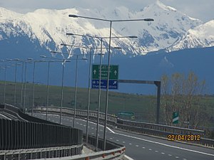 A1 motorway near Sibiu