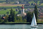 Katholische Kirche St. Luzia mit Pfarrhaus