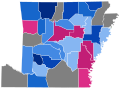 1836 United States Presidential Election in Arkansas by County